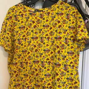Zara half sleeves t shirt with floral print